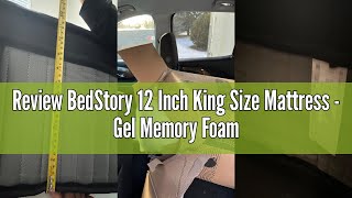 Review BedStory 12 Inch King Size Mattress  Gel Memory Foam Pocket Spring Hybrid Mattress  Pressur [upl. by Eisac]