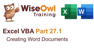 Excel VBA Introduction Part 271  Creating Word Documents [upl. by Marylou57]