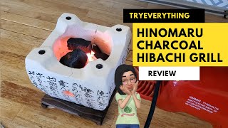 HINOMARU Japanese hibachi grill and Pok Pok Thaan charcoal review from amazon [upl. by Festus]