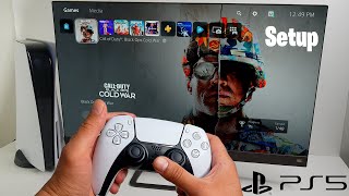 PlayStation 5 Initial Setup Startup Dashboard and Gameplay [upl. by Eeraj214]