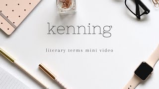 KENNING  Literary Terms Mini Video [upl. by Aivatan]