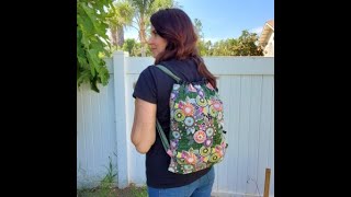 Easy Peasy Drawstring Backpack [upl. by Neelav726]