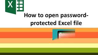 How to open encrypted Excel file without password [upl. by Ostraw208]