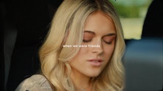 Alana Springsteen  when we were friends Official Lyric Video [upl. by Bertila]