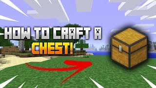 Minecraft how to craft a chest 2023 [upl. by Stempson]