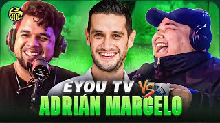 ADRIÁN MARCELO DESTROZA A EYOU TV  Le enseñamos de freestyle Aczino y la patineta Chessman y más [upl. by Aloysius]