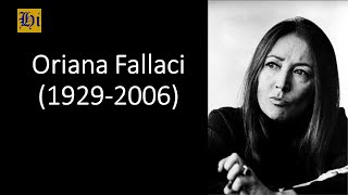 Oriana Fallaci  Biografía breve [upl. by Ahsinom269]