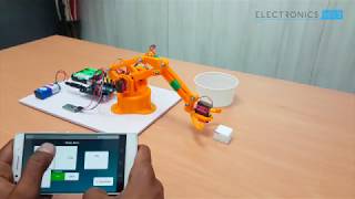 DIY Arduino and Bluetooth Controlled Programmable Robotic Arm [upl. by Yrrah]