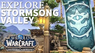 Deadwash WoW BfA Explore Stormsong Valley [upl. by Arrahs]