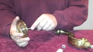 How to wire a chandelier arm  push wire lamp holder terminals [upl. by Asselem188]