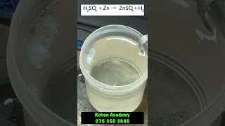 Reaction of Sulfuric acid vs Zinc [upl. by Renferd312]