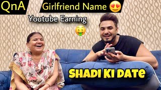 My Girlfriend Name Reveal 😍Shadi Ki Date QampA  2024 [upl. by Norahs]