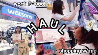 WATSONS HAUL amp SHOPPING 💸 Skincare Makeup amp More  Philippines [upl. by Lenej]