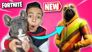 FORTNITE Gave My DOG His OWN SKIN  Royalty Gaming [upl. by Nevile]