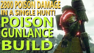 Monster Hunter Rise POISON Gunlance Build 560 DMG per activation [upl. by Ivel]