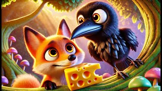 Le Corbeau et le Renard 🦊🐦  Fable classique pour enfants ✨ [upl. by Emmit184]