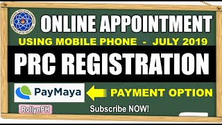 STEPS PRC Online RegistrationAppointment amp Payment using PayMaya [upl. by Iral247]