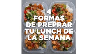 4 Formas de Preparar tu Lunch de la Semana [upl. by Redlac]