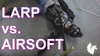 Larp vs Airsoft Behind the Scenes with NODE [upl. by Sitoiyanap102]