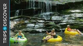 Go Mountain Tubing on North Carolinas Natural Lazy River [upl. by Ellecram]