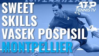 Sweet Skills From Vasek Pospisil In SemiFinal Win vs Goffin  Montpellier 2020 [upl. by Mcfarland245]