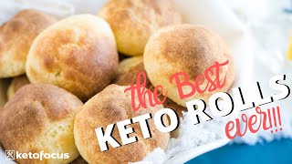 THIS SECRET INGREDIENT MAKES THE BEST KETO ROLLS  Gluten Free Fluffy amp Delicious [upl. by Comptom784]