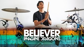 BELIEVER  Imagine Dragons  Alejandro Drum Cover Batería [upl. by Bithia]