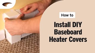 Installing Baseboarders DIY Baseboard Heater Covers [upl. by Enilorak528]