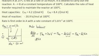 Heat Transfer Rate for a Semibatch Reactor [upl. by Resiak]