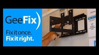 GeeFIx  How to install different TV brackets onto plasterboard walls [upl. by Nhguaved732]