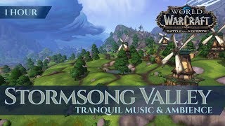 Stormsong Valley  Tranquil Music amp Ambience 1 h 4K World of Warcraft Battle for Azeroth aka BfA [upl. by Kohler]