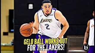 LiAngelo Ball WORKS OUT FOR LAKERS  Gelos Evolution amp Growth Over The Years [upl. by Pedaiah]