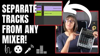 Record Separate Channels On Any Audio Mixer  Get 2 Separate Tracks [upl. by Leagiba]