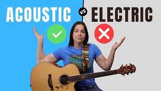 PROS amp CONS  Acoustic VS Electric Guitar For Beginners [upl. by Siuqramed691]