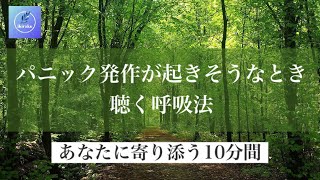 【10分で落ち着く】パニック発作・過呼吸になりそうなとき聴いてください｜一緒に行う呼吸法 [upl. by Enirac673]