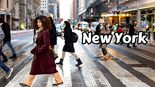 New York 4k Walking Tour 2024 Winter Walk  42nd Street Manhattan [upl. by Ambrosane671]