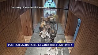 Protesters arrested at Vanderbilt University [upl. by Gustavo]