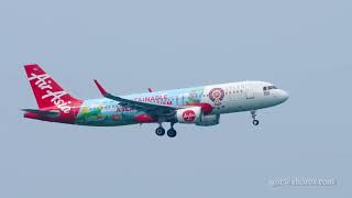 Airbus A320 of Thai AirAsia landing [upl. by Nima167]