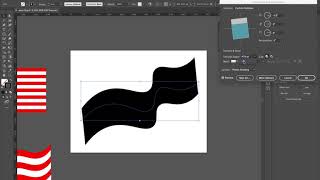 Illustrator Tutorial  Make a Wavy Flag [upl. by Trudey]