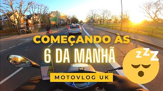 COMO É O TRABALHO DE MOTOBOY EM LONDRES COMEÇANDO BEM CEDO 6 DA MANHÃ  UBEREATS DELIVEROO [upl. by Gemperle487]