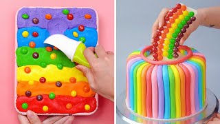 How To Make Rainbow Cake Decorating Ideas  12 So Yummy Chocolate Cake amp Dessert Recipes [upl. by Aivekal848]