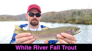 Fall Trout Fishing on the White River [upl. by Kcirdez589]