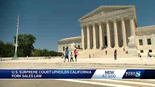 Supreme Court rejects challenge to California pork law mandating more space for pigs [upl. by Danielson]