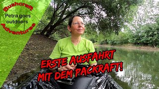 Erste Ausfahrt mit meinem Packraft auf dem Rhein bei Stockstadt [upl. by Madaih825]