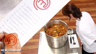 Indian Curry Taste Testing for the Finale  MasterChef New Zealand  MasterChef World [upl. by Ahsinyar340]