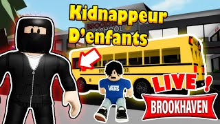 Live Roblox  LE KIDNAPPEUR DENFANTS DE LA NOUVELLE MISE À JOUR SUR BROOKHAVEN 😁 [upl. by Frederique]