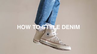 How To Style Blue Denim Jeans [upl. by Severin269]