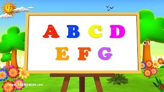 ABC Song  ABCD Alphabet Songs  ABC Songs for Children  3D ABC Nursery Rhymes [upl. by Wiles]