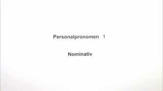 Die Personalpronomen in der Grundform Nominativ  Deutsch  Grammatik [upl. by Adon943]