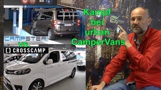 Campster vs Crosscamp  Kampf bei den urban CamperVans [upl. by Nelubez243]